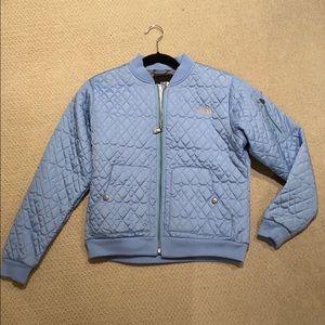 Girls North Face Padded Bomber Jacket